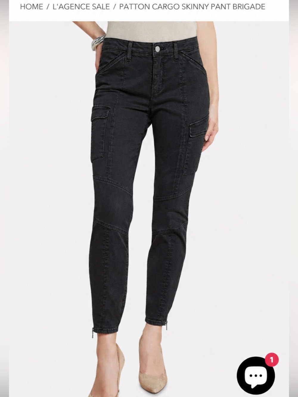 L’AGENCE PATTON CARGO SKINNY PANT BRIGADE